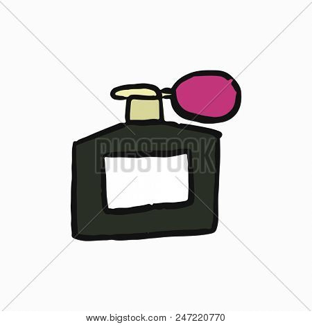 French atomizer perfume bottle illustration