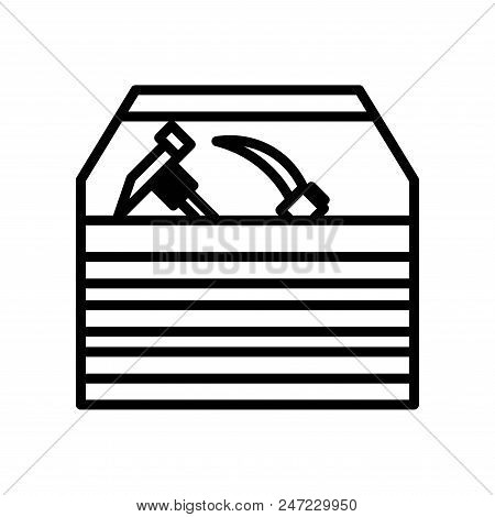 Tools Box Repair Instrument Icon Vector Illustration