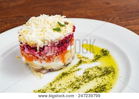 russian herrring salad