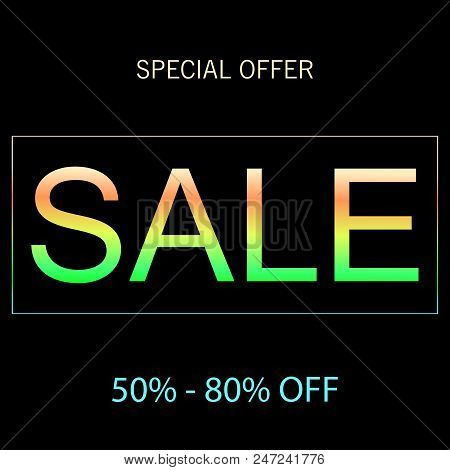 Vector Elegant, Shiny And Metal Steel Gradient Template For Chrome Border, Silver Frame, Ribbon Or L