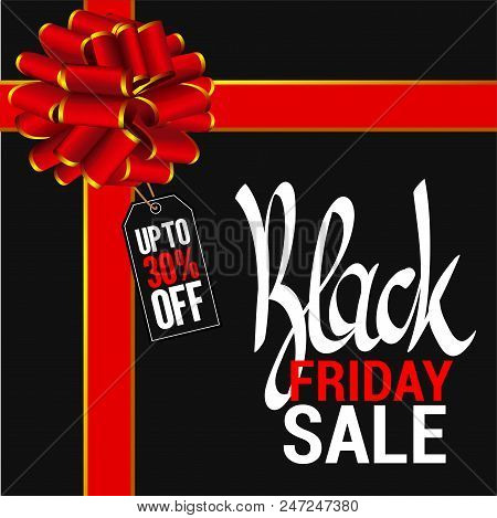 Black Friday Crazy Sale Poster Vector Template For Poster, Banner And Weg Promotion.