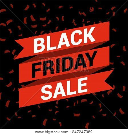 Black Friday Crazy Sale Poster Vector Template For Poster, Banner And Weg Promotion.