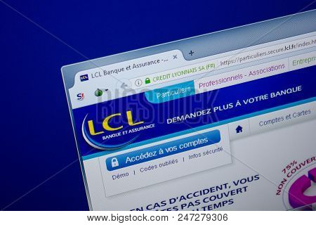 Ryazan, Russia - June 26, 2018: Homepage Of Lcl Website On The Display Of Pc. Url - Lcl.fr