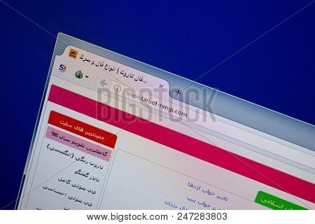 Ryazan, Russia - June 26, 2018: Homepage Of Taroot-rangi Website On The Display Of Pc. Url - Taroot-