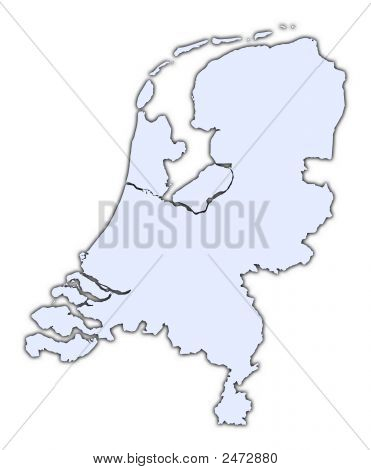 Holland lys blå kort med skygge