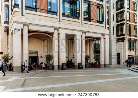 London. May 2018. A View Of The Paternoster Chophouse Restaurant In The City Of London In London.