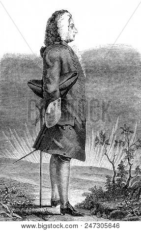 Mairan, vintage engraved illustration. Magasin Pittoresque 1846.