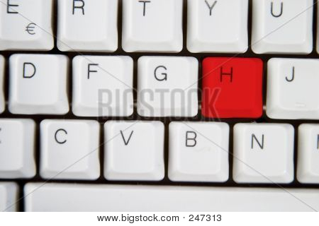 Počítačové klávesnici písmeno H