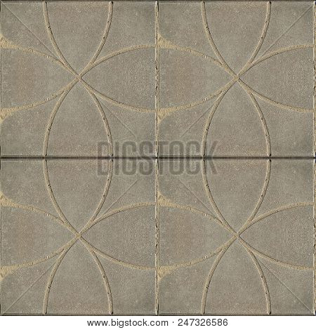 Seamless Photo Texture Of Pavement Tile From Cement