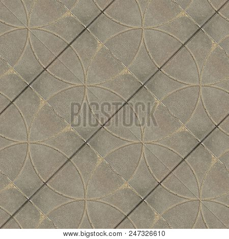 Seamless Photo Texture Of Pavement Tile From Cement