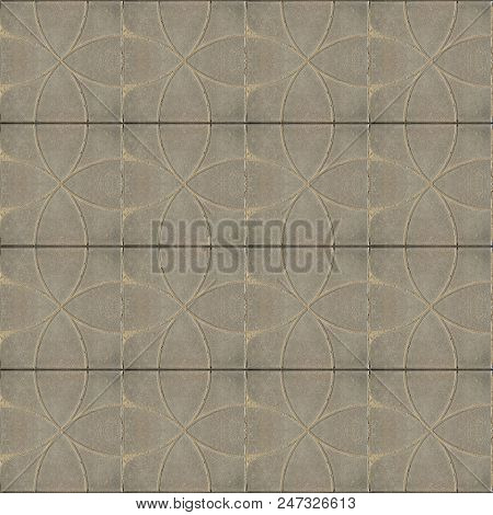 Seamless Photo Texture Of Pavement Tile From Cement
