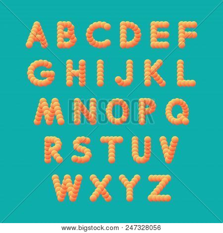 Alphabet Set. 3d Vector Illustration. Design Elements.