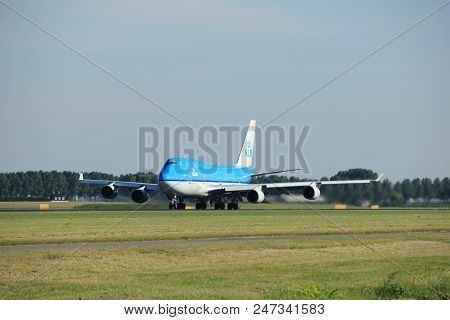Amsterdam, The Netherlands  - August, 18th 2016: Ph-bfu Klm Royal Dutch Airlines Boeing 747-406(m),
