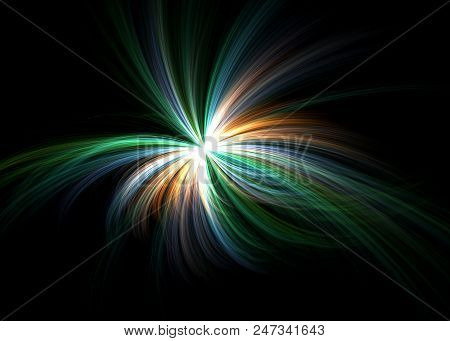 Dancing  Shine Star - Fractal Brilliance Art