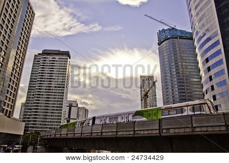 Cityscapes scenes of Sathorn Bangkok