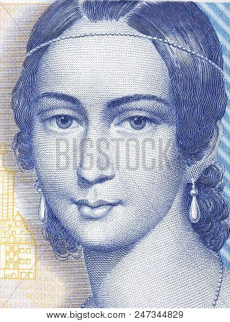 Clara Schumann, A Portrait From Deutsche Mark