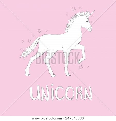 Unicorn Vector, Illustration. Cute Unicorn Graphic Print