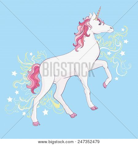 Unicorn Vector, Illustration. Cute Unicorn Graphic Print