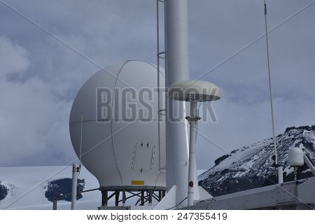 Antennas And Communication Equipment On A Cruis Ship
