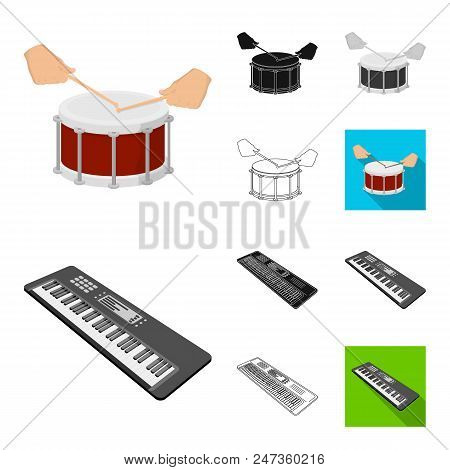 Manipulation By Hands Cartoon, Black, Flat, Monochrome, Outline Icons In Set Collection For Design. 