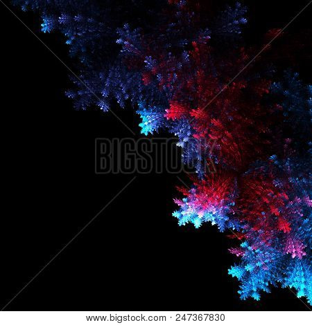 Fractal Alien Branches Isolated On Black  - Fractal Art
