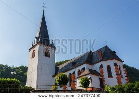 Church Of Loef At Moselle Germany Europe.