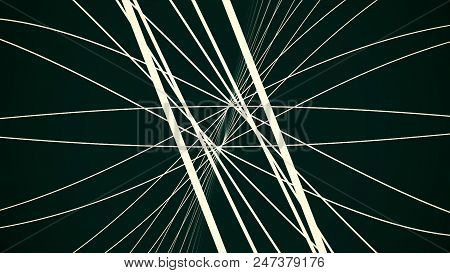 Abstract Background With Moving Digital Glowing Lines Represent Concept Of Fiber Optic Cable. Abstra