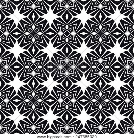 Art Deco Seamless Vintage Wallpaper Pattern. Geometric Decorative Background - Stock Vector