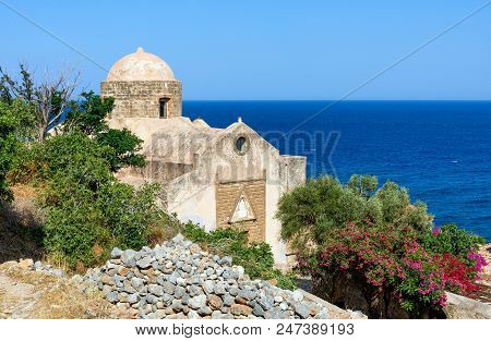 The Church Of St. Anne Dated To The Second Venetian Occupation (1690-1720) In Monemvasia, Peloponnes