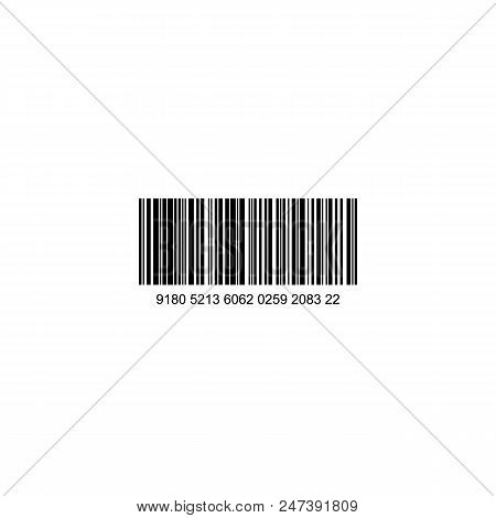 Barcode Icon Illustration Isolated On Background. Data Code