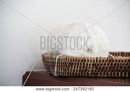 White Holy Thread Buddhism Belief House Blessing Ceremony