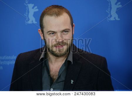 Moe Dunford poses at the 'Black 47' photo call during the 68th Berlinale International Film Festival Berlin at Grand Hyatt Hotel on February 16, 2018 in Berlin, Germany. 