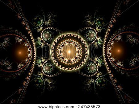 Fractal  Julian  Steampunk Jewelry Background   - Fractal Art