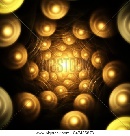 Fractal  Absract Swirl Sphere Background - Fractal Art