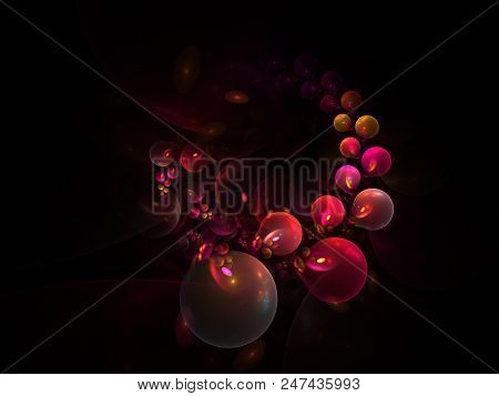 Fractal   Bubbles Bunch Background - Fractal Art