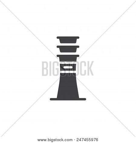 Egyptian Column Vector Icon. Filled Flat Sign For Mobile Concept And Web Design. Egypt Column Simple