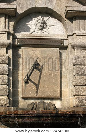 Vanha italialainen Sun Dial
