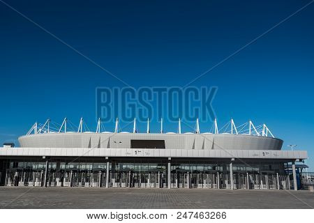 Rostov-on-don, Russia - June 7, 2018: View Rostov Arena Stadium For Football World Cup 2018. The Eve