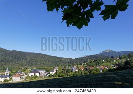Morning On The Village Of Le Sappey In Chartreuse Mountain Range