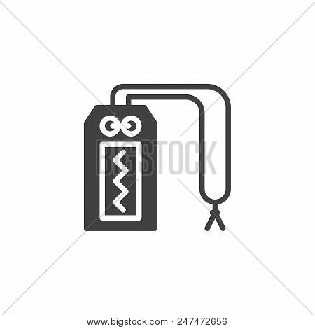 Omamori Vector Icon. Filled Flat Sign For Mobile Concept And Web Design. Japanese Amulet Simple Soli