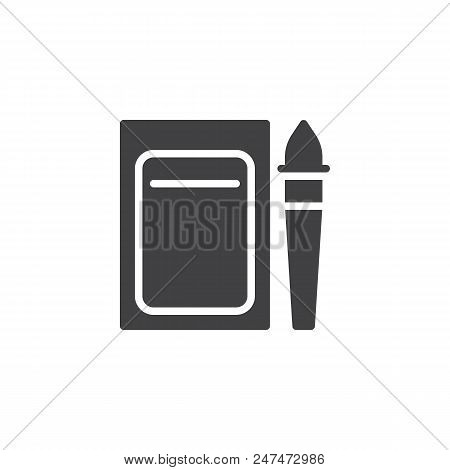 Suzuri Bako Vector Icon. Filled Flat Sign For Mobile Concept And Web Design. Japanese Inkstone Simpl