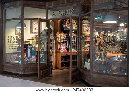 Pronto Shop At Emquatier, Bangkok, Thailand, June 29, 2018 : Fashionable Casual Apparel And Footwear