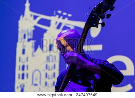 Cracow, Poland - June 29, 2018: Zbigniew Namyslowski Quintet  Live On Stage Of Manggha Museum Of Jap