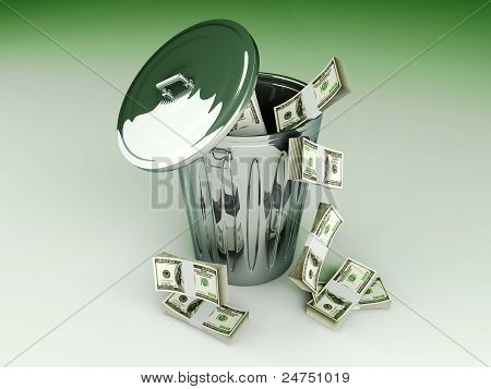 Dollar papirkurven...