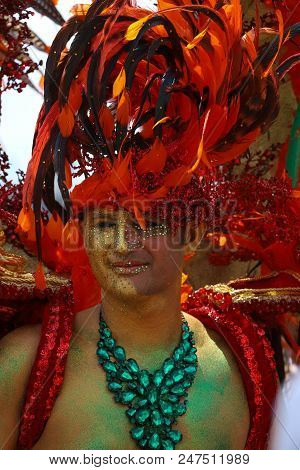 Paris, France-june 30, 2018 : The Participant Of Gay Pride Parade At Concorde Place In Paris, France