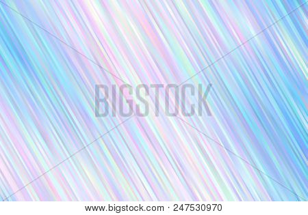 Geometric Pattern With Slanted Lines. Light Multicolor Vector Cover With Stright Stripes. Shining Co