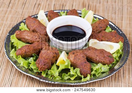 Traditional Delicious Turkish Foods; Bulgur Kofte, Cig Kofte.