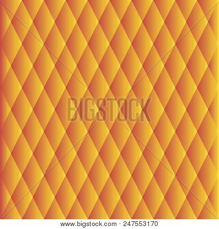 Abstract Gold Romb Pattern. Vector Illustration. Gold Background