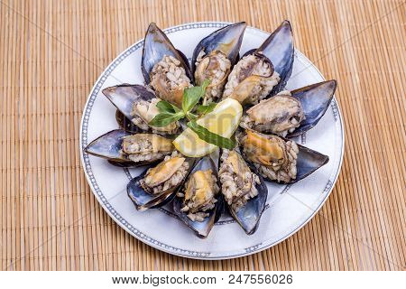 Seafood; Stuffed Mussels (midye Dolma), Mediterranean Cuisine