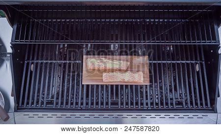 Grilled Salmon On Plank